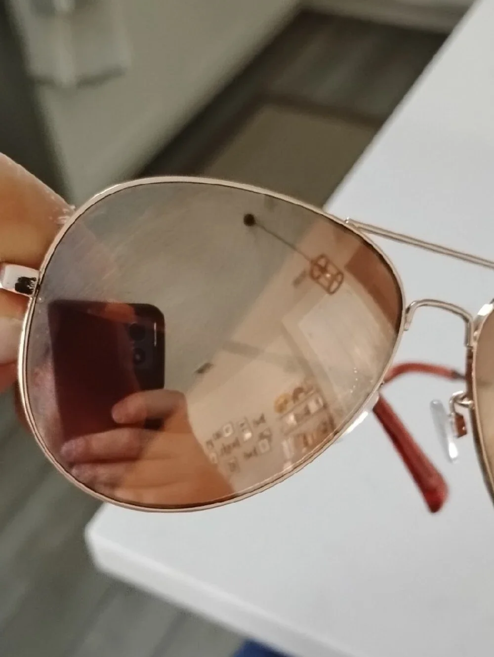 Aviator Gold Metal  Sunglasses - Brown Lenses